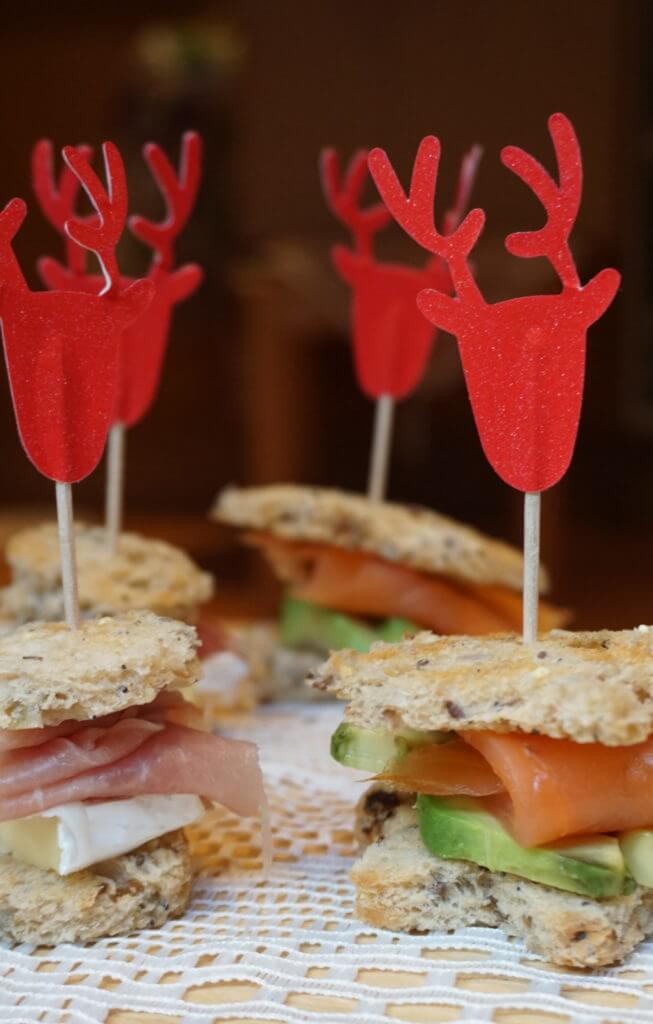 Christmas Canapes - Mini Sandwiches