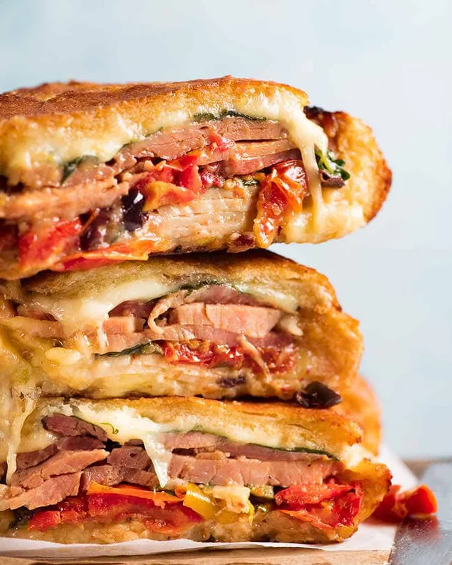 Christmas Leftovers Toasted Bread Bowl