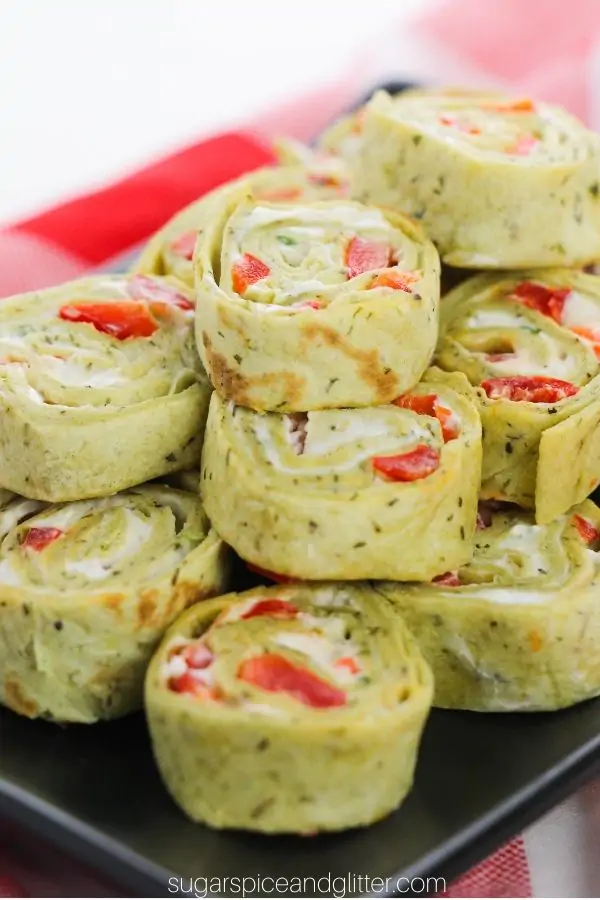 Christmas Pinwheel Sandwiches