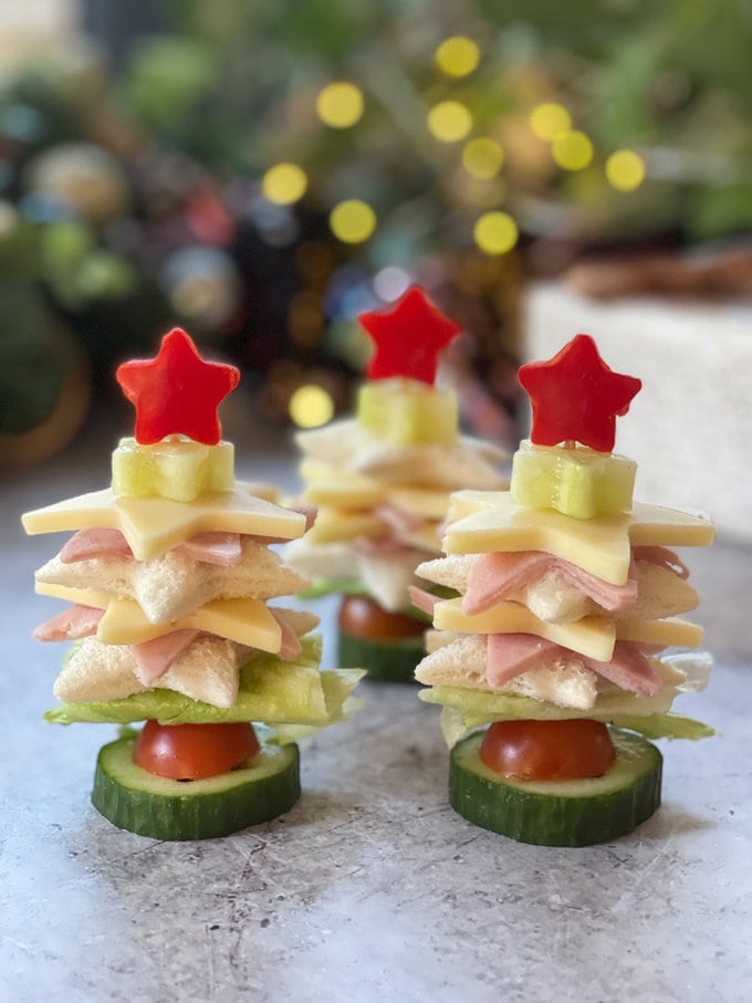 Christmas Tree Sandwiches
