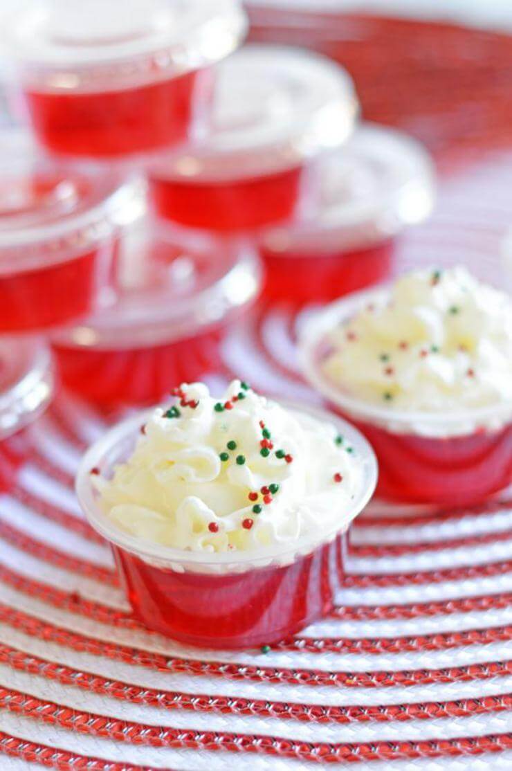 Christmas Vodka Jello Shots