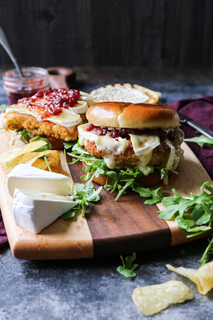 Cranberry And Brie Crispy Chicken Sandwich