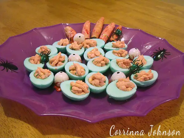 Creepy, Gory Halloween Deviled Brains