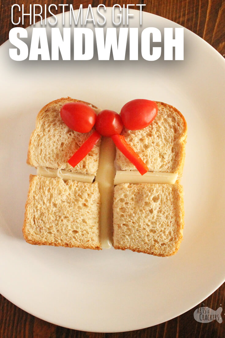 Cute Christmas Present Sandwich