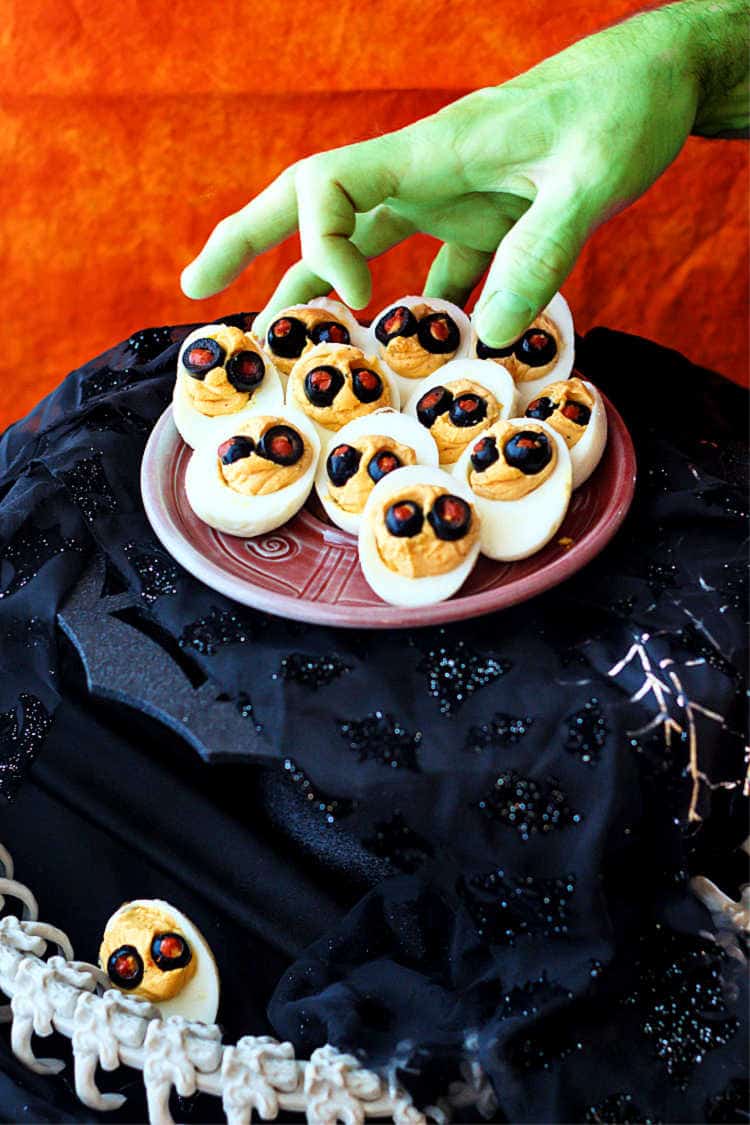 Devilish Halloween Deviled Eggs