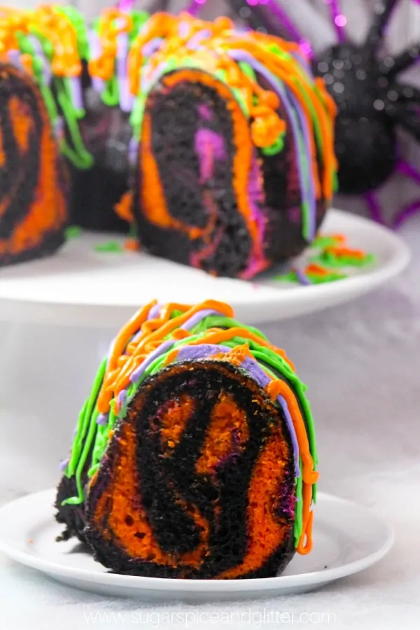 Easy Spooky Halloween Bundt Cake