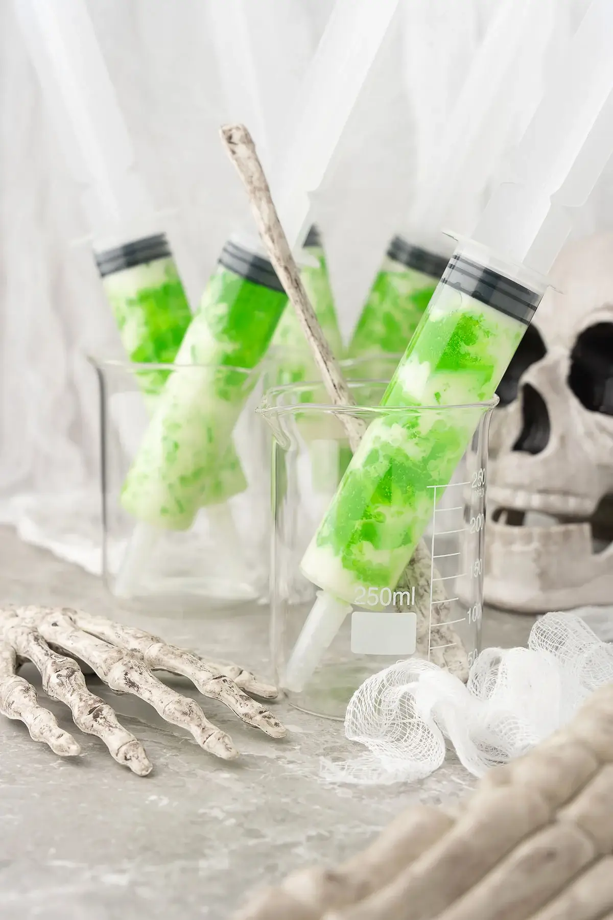 Ectoplasm Syringe Vodka Jello Shots