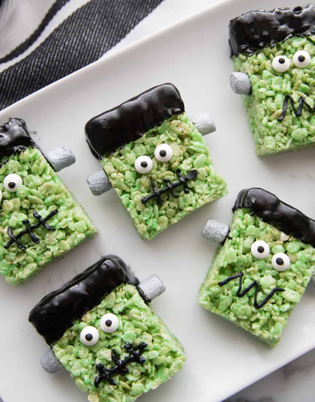Frankenstein Face Rice Krispie