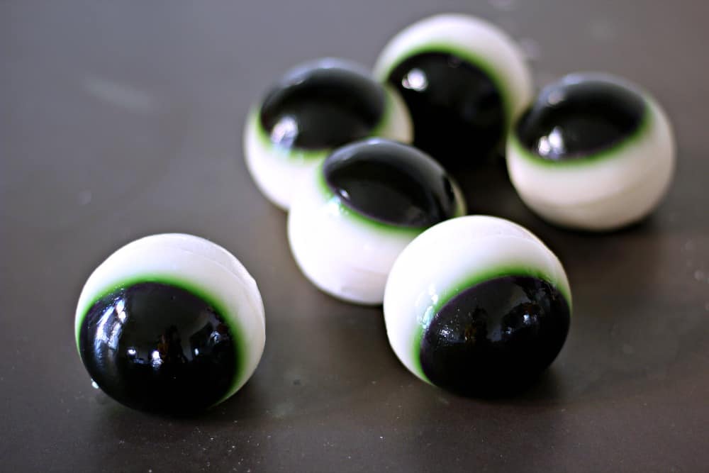 Freaky Halloween Eyeball Jello Double Shots