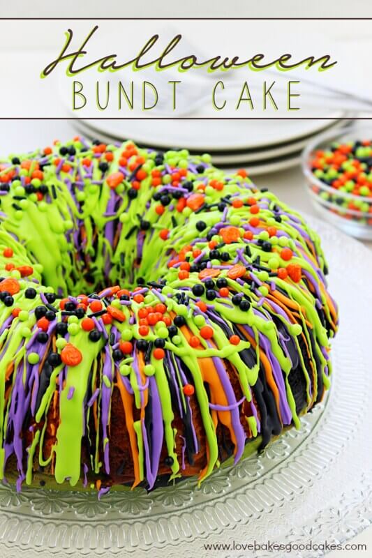 Fun Halloween Bundt Cake