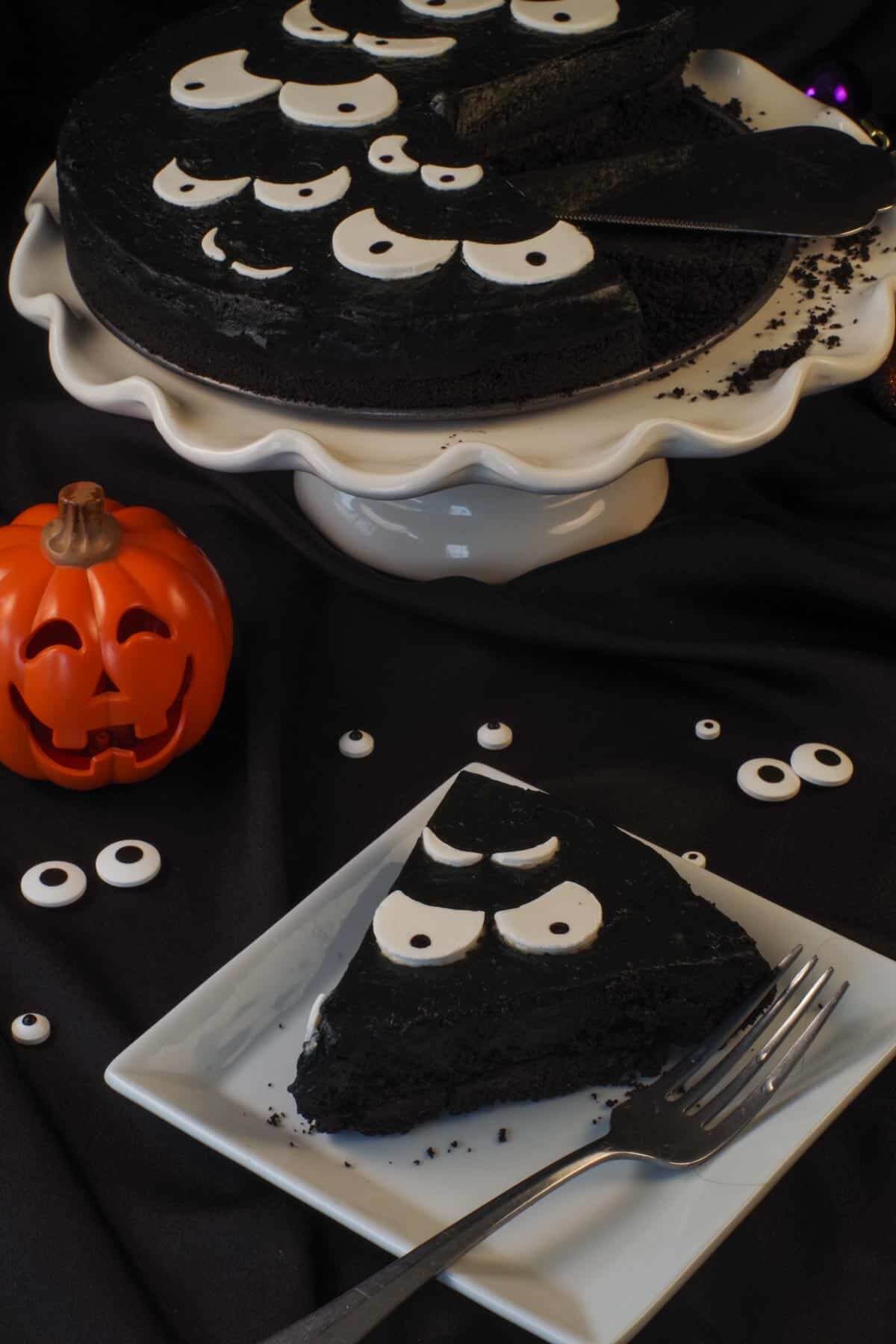 Halloween Black Cheesecake 