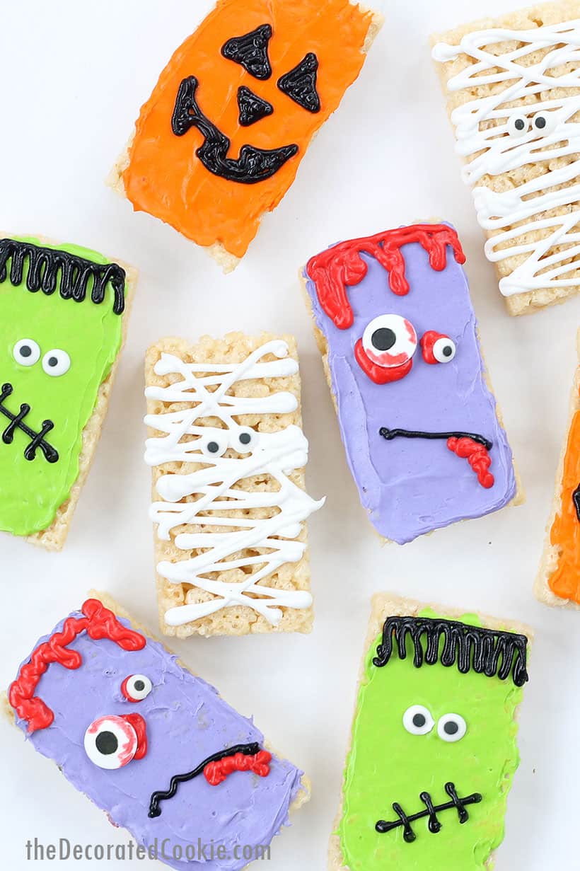 Halloween Monster Rice Krispie Treats