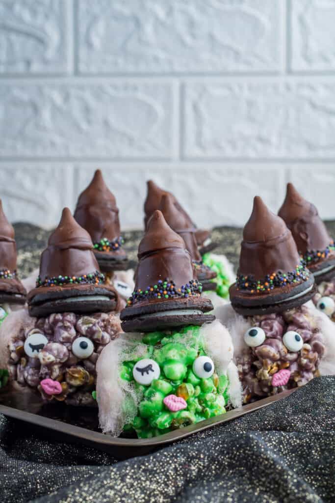 Halloween Popcorn Balls (Witches)