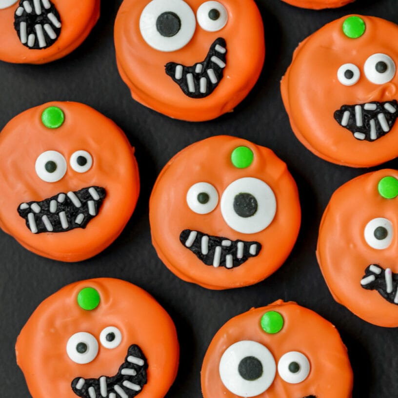 Halloween Pumpkin Oreo Cookies