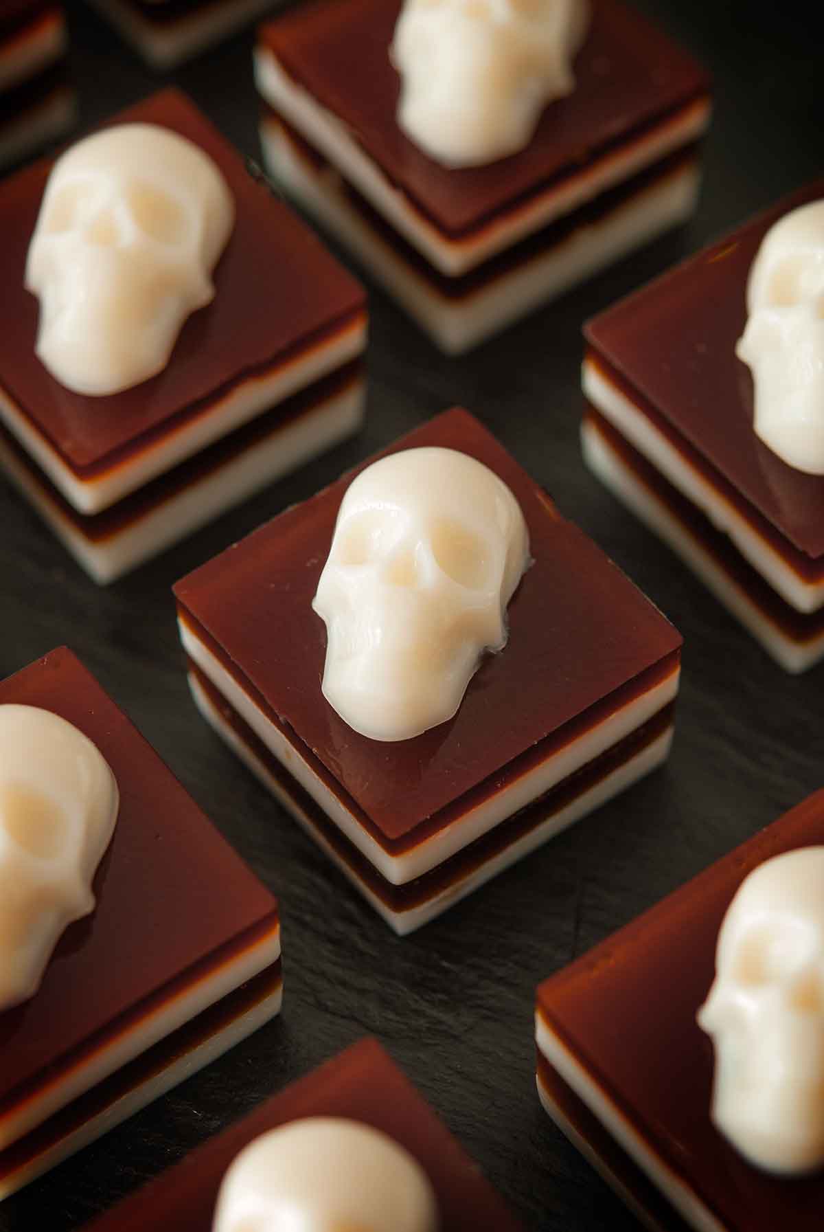 Halloween Skull Jello Shots