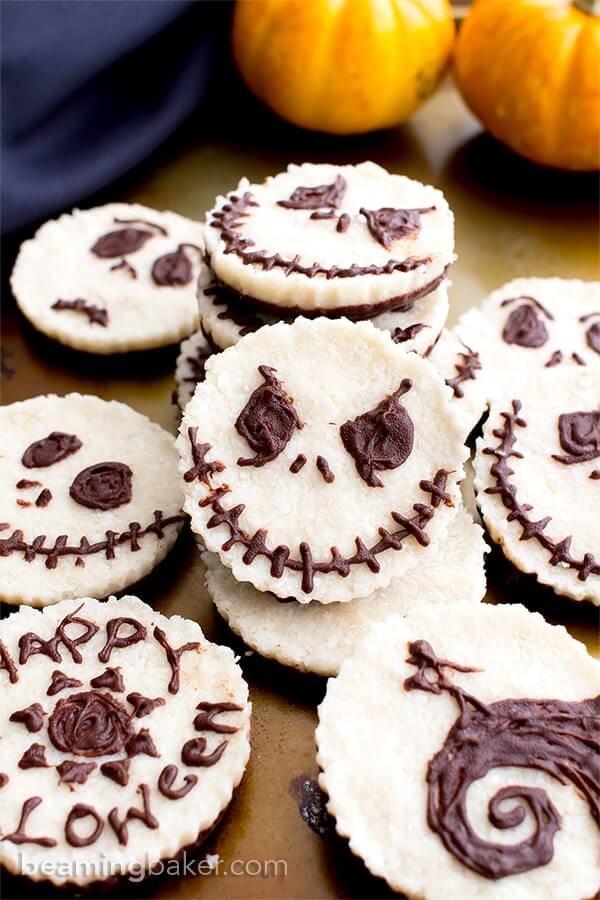 Jack Skellington Mounds Cups (Vegan, Paleo, Gluten Free, Dairy Free)