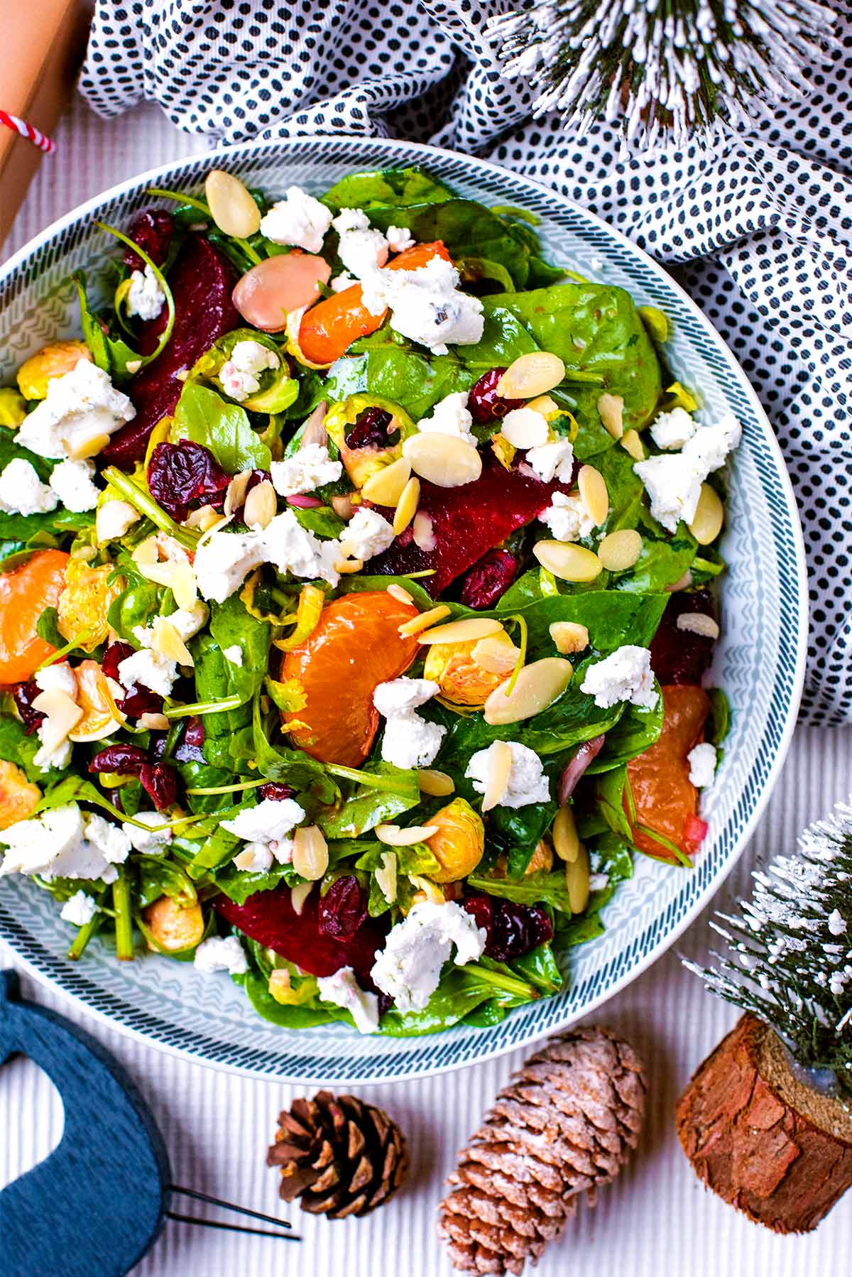Mixed Greens Christmas Salad