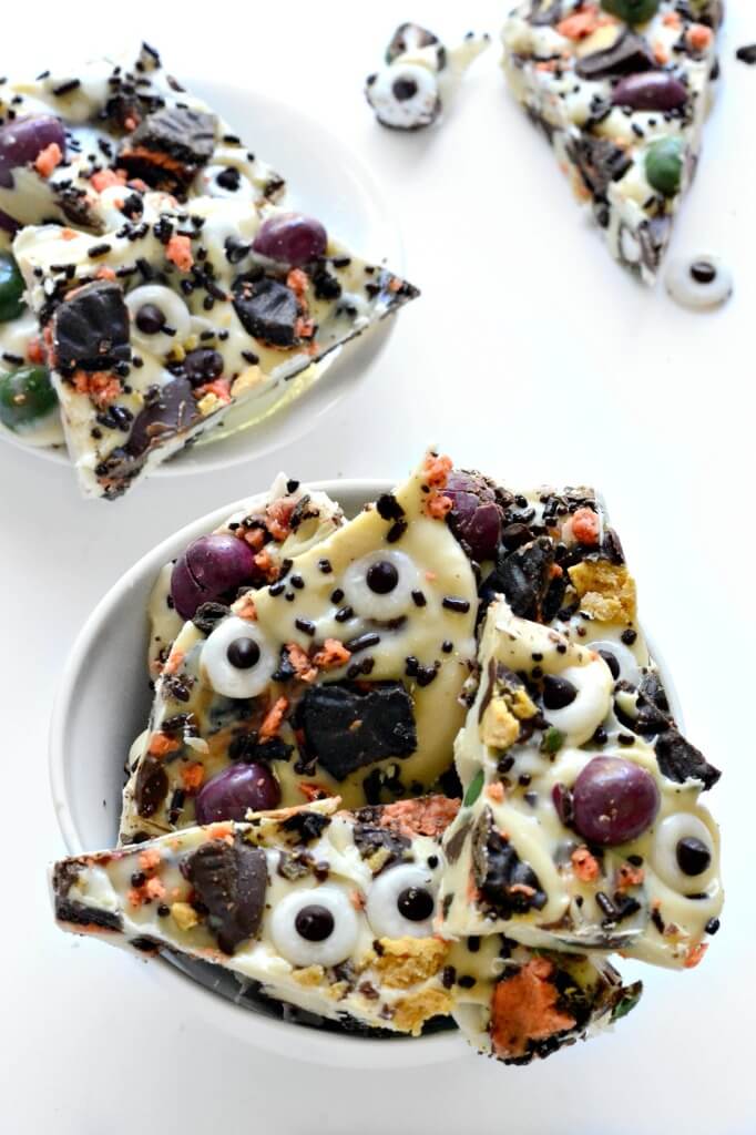 Monster Halloween Candy Bark