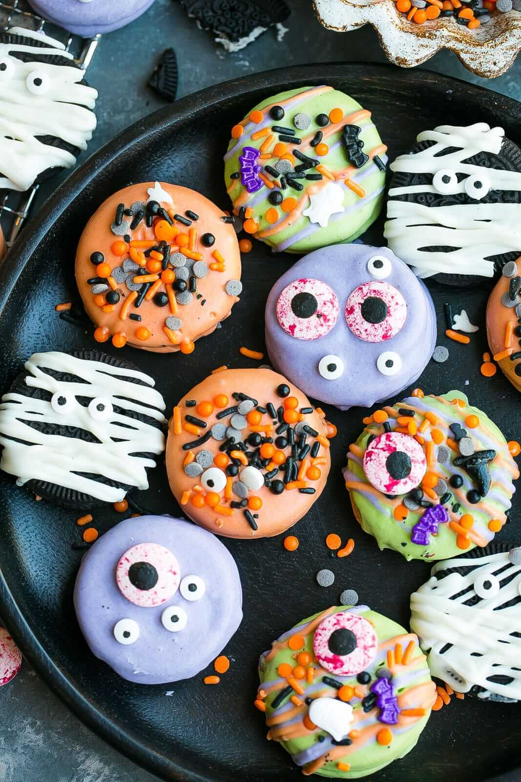 Oreo Halloween Cookies (4 Easy Designs)