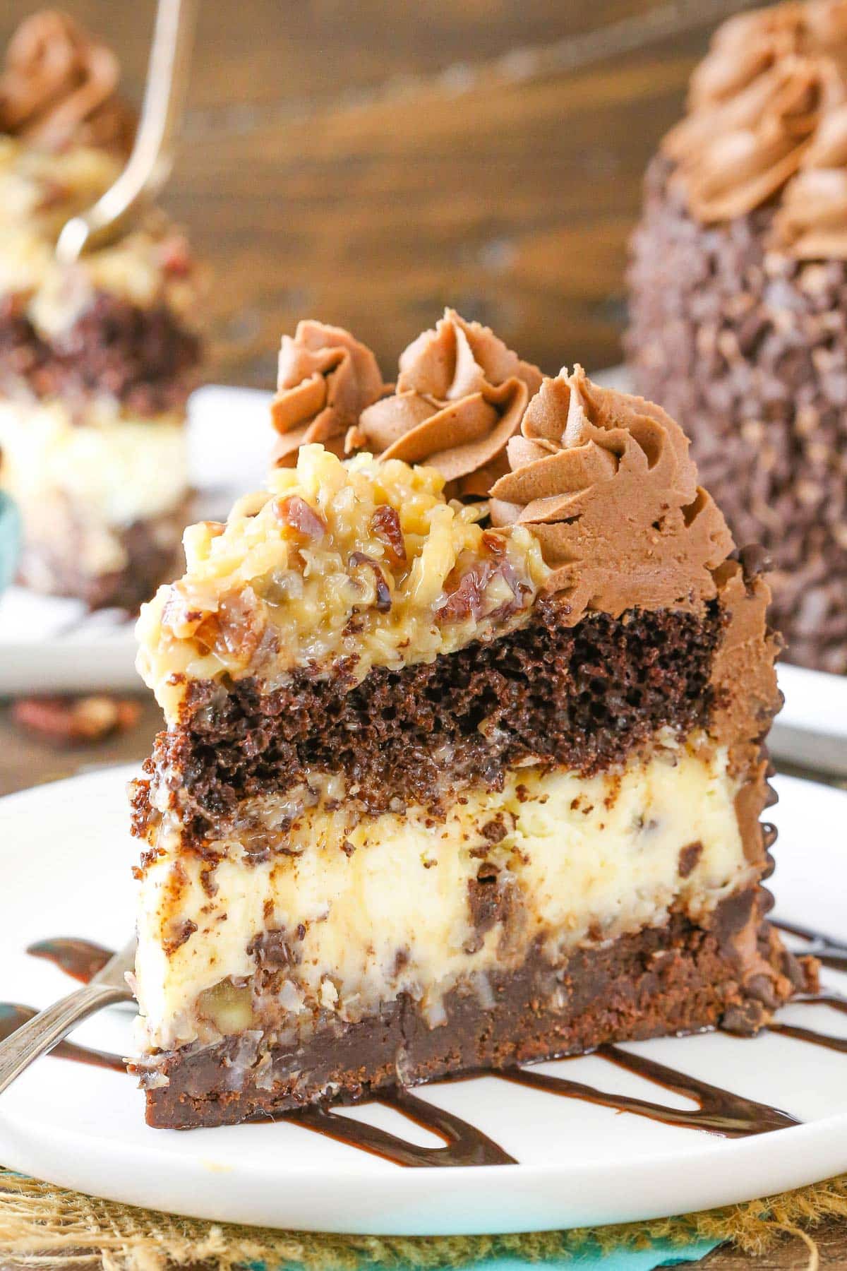 Outrageous Chocolate Coconut Cheesecake