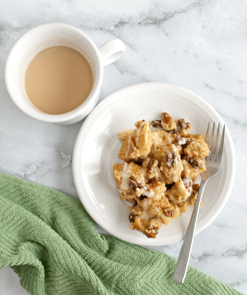 Pressure Cooker Eggnog Pecan French Toast