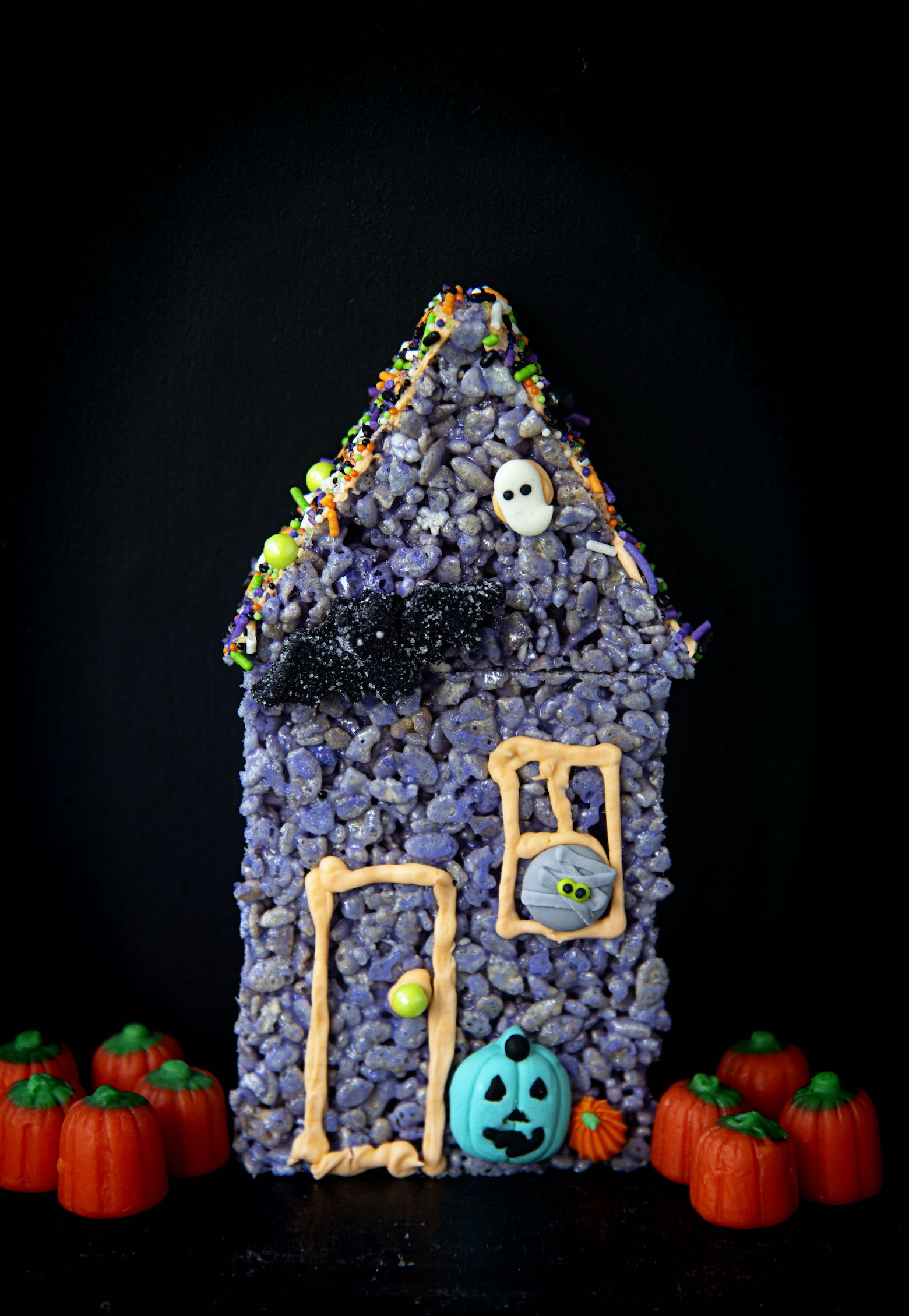 Rice Krispie Treat Haunted Houses