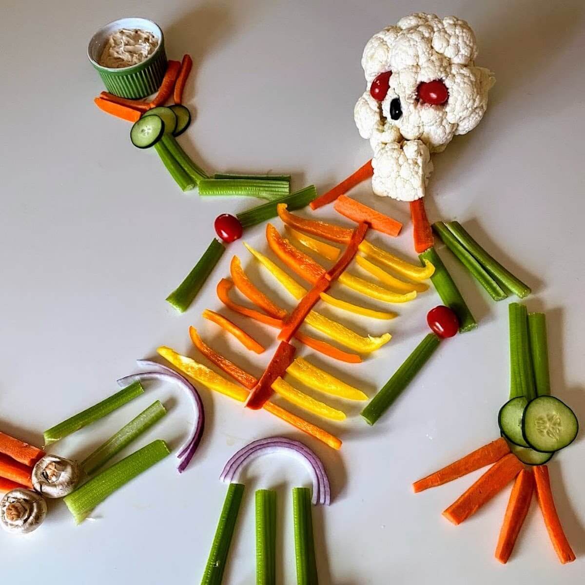 Skeleton Veggie Tray