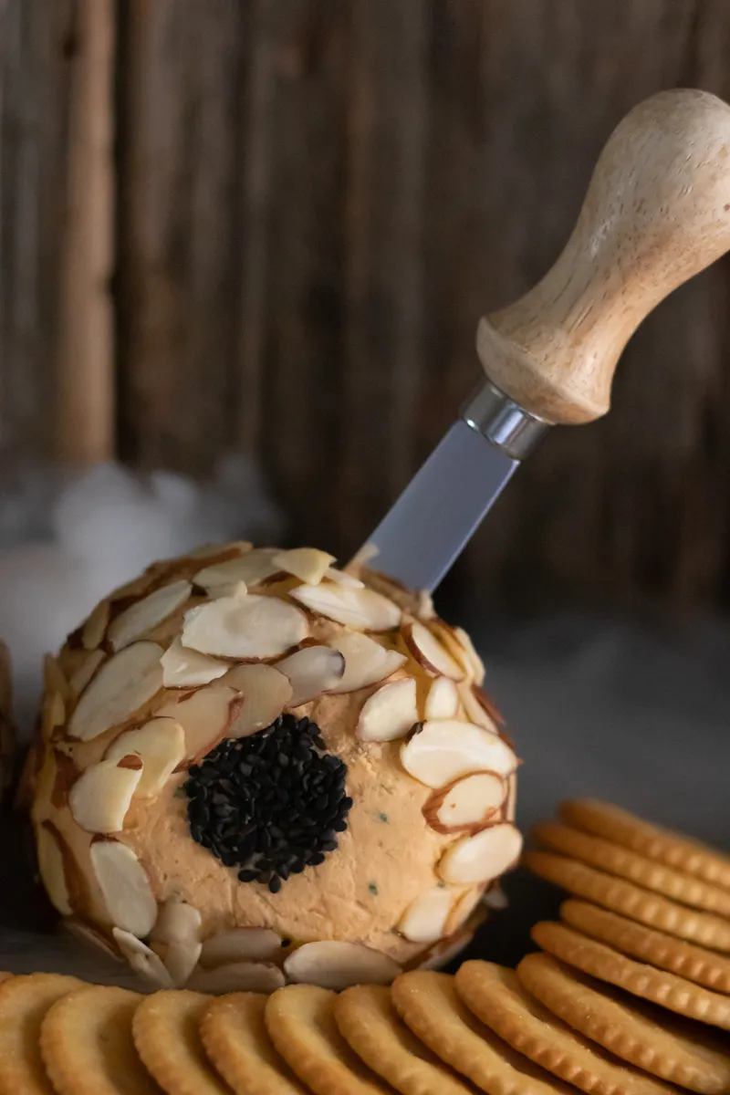 Smoky Cheese Ball For The Spooky Season