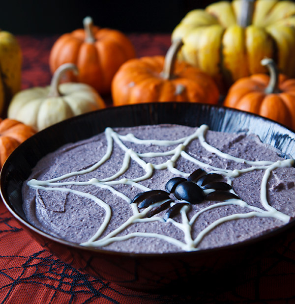 Spooky Black Bean Hummus