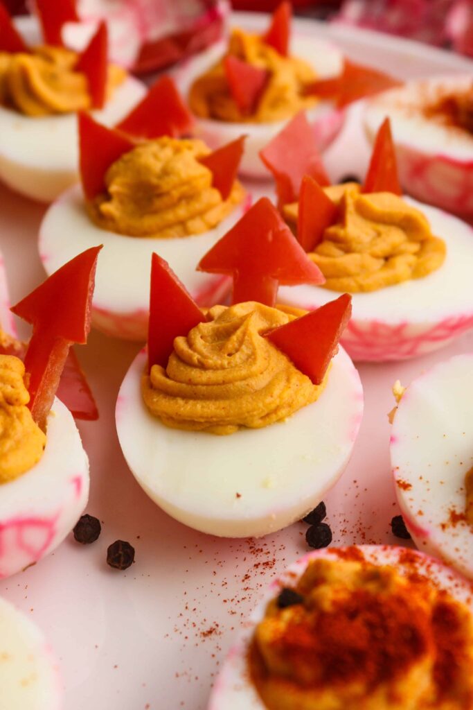 Spooky Dracula Deviled Eggs For Halloween