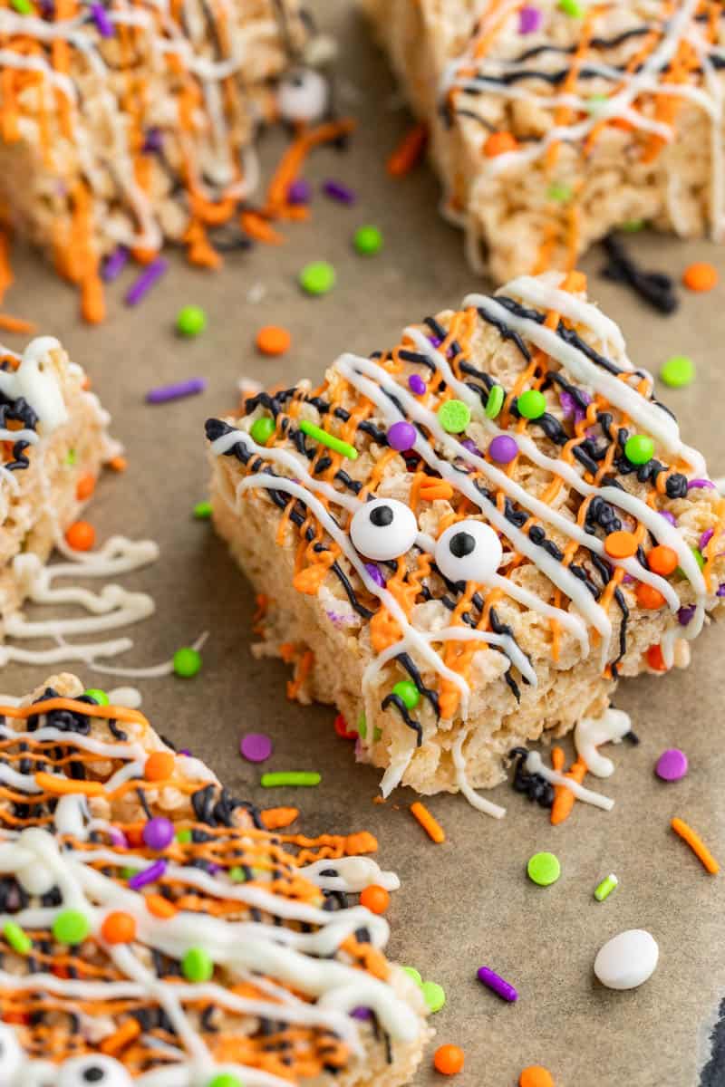Spooky Halloween Rice Krispie Treats