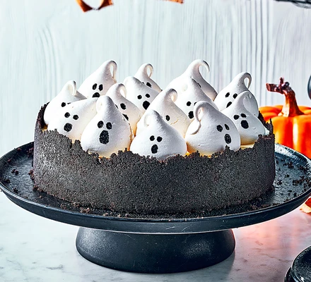 Spooky Halloween Marshmallow Cheesecake