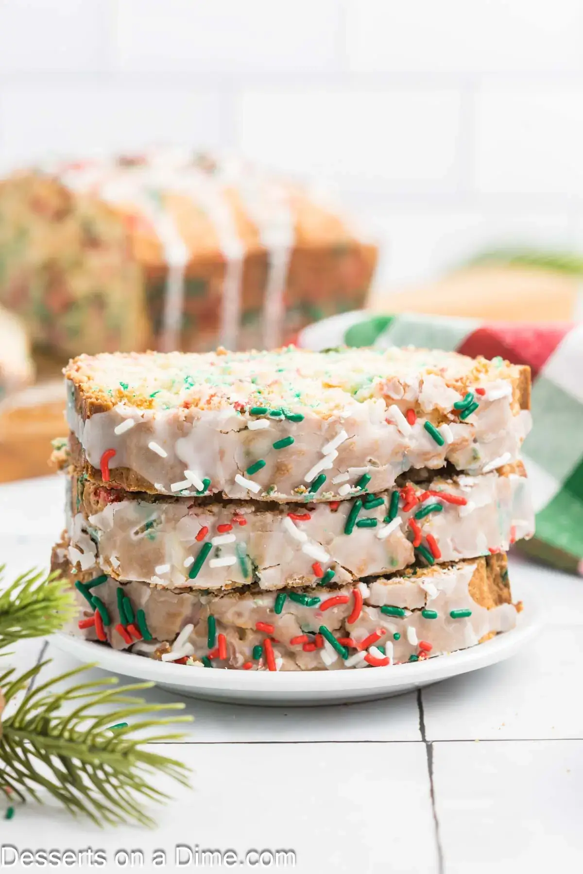 Sprinkle And Vanilla Christmas Bread