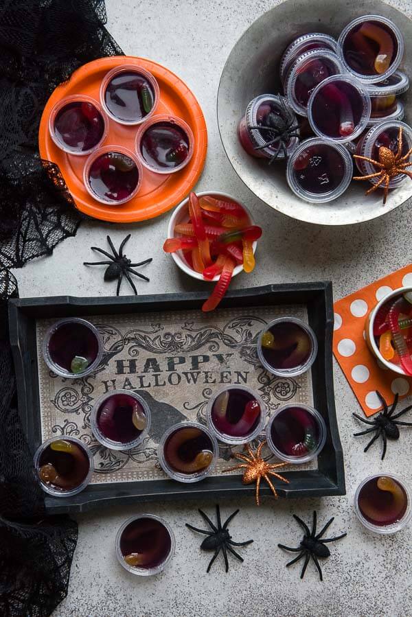 Squirm Jello Shots