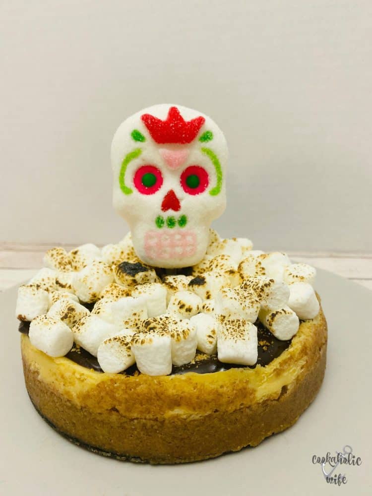 Sugar Skulls S'mores Cheesecake