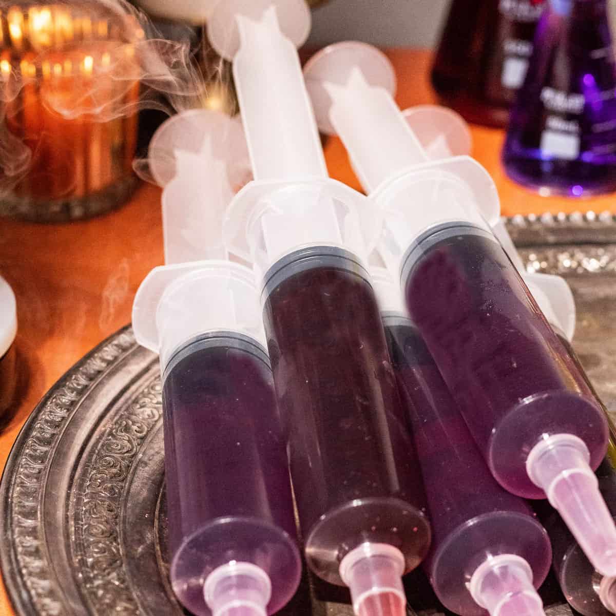 Syringe Jello Shots For Halloween