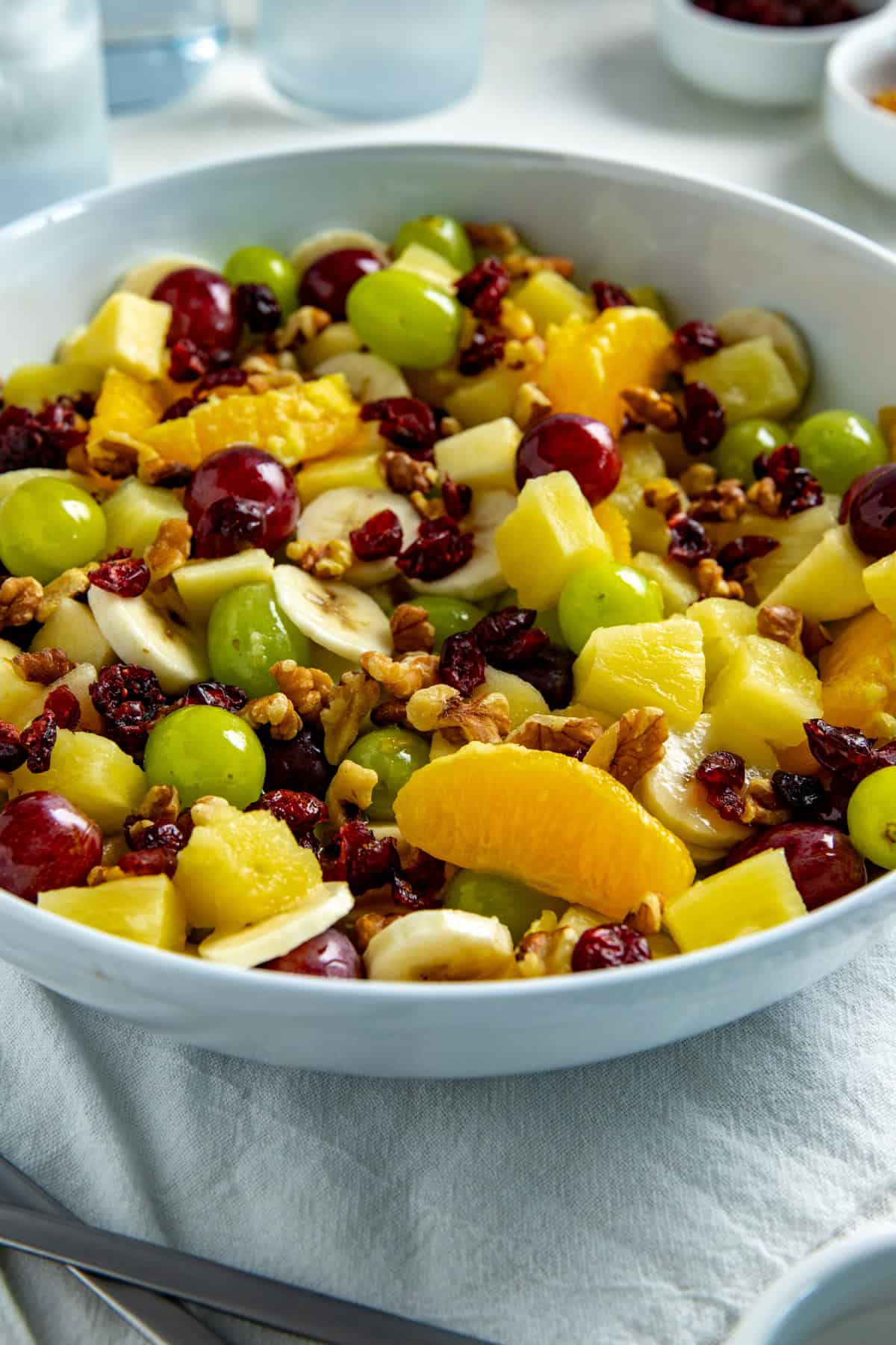 Thanksgiving Fruit Salad With Honey Lime Dressing