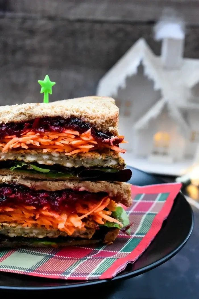 Vegan Christmas Feast Sandwich