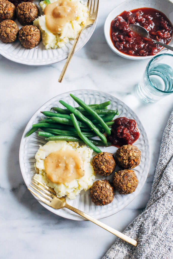 Vegan Thanksgiving 'Meatballs'