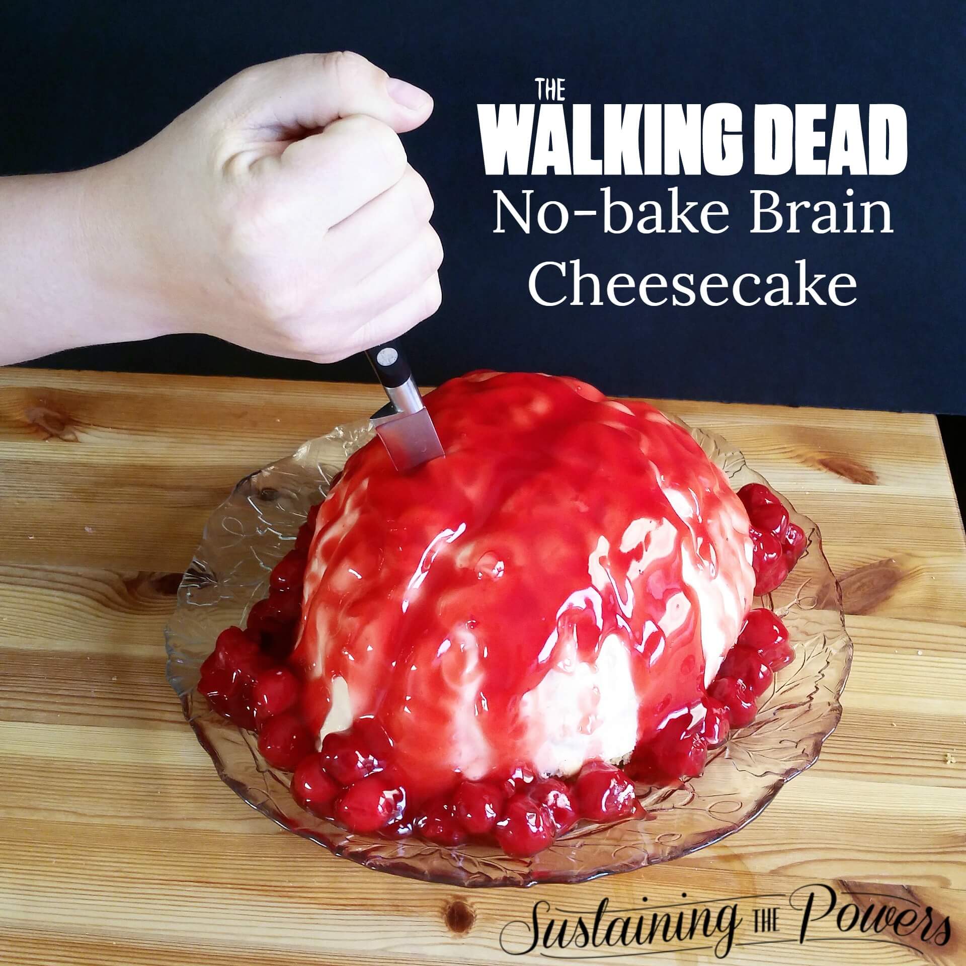 Walking Dead Brain Cheesecake