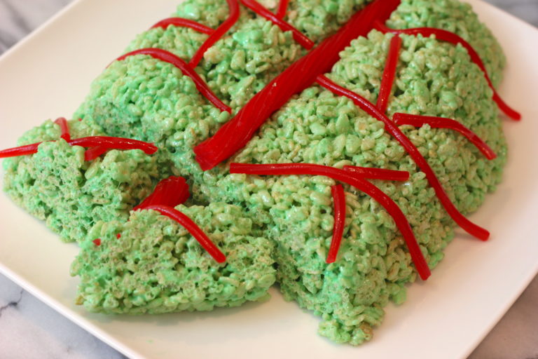 Zombie Brain Rice Krispie Treats Halloween
