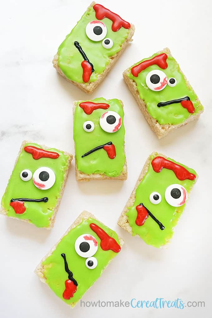 Zombie Rice Krispie Treats