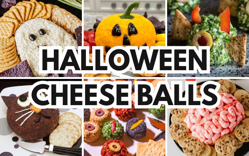 halloween cheese balls
