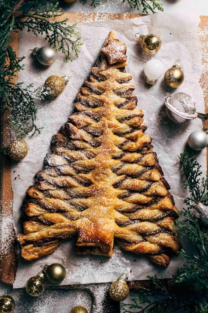 Chocolate Puff Pastry Christmas Tree