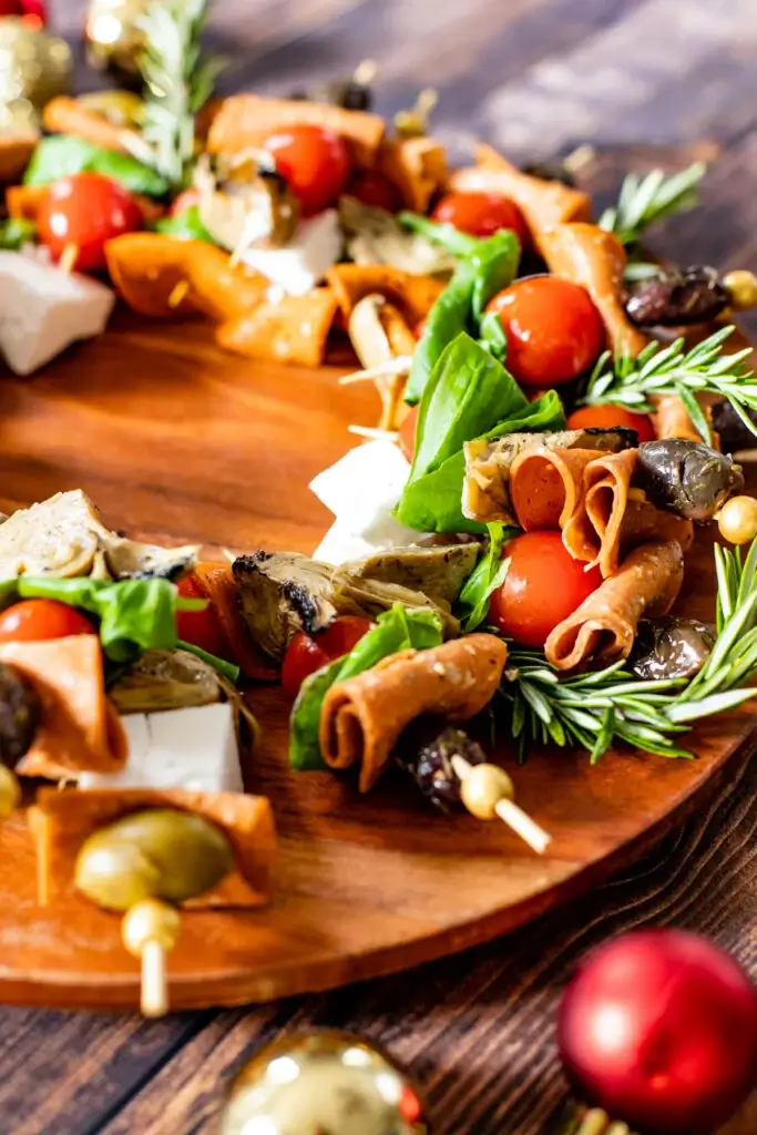 Christmas Antipasto Wreath