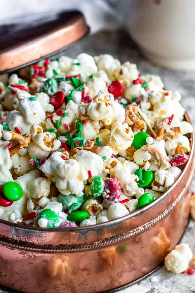 Christmas Crunch Popcorn Snack Mix