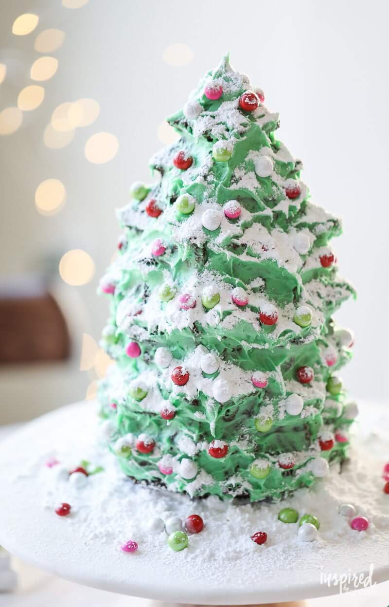 Christmas Tree Gingerbread Cake