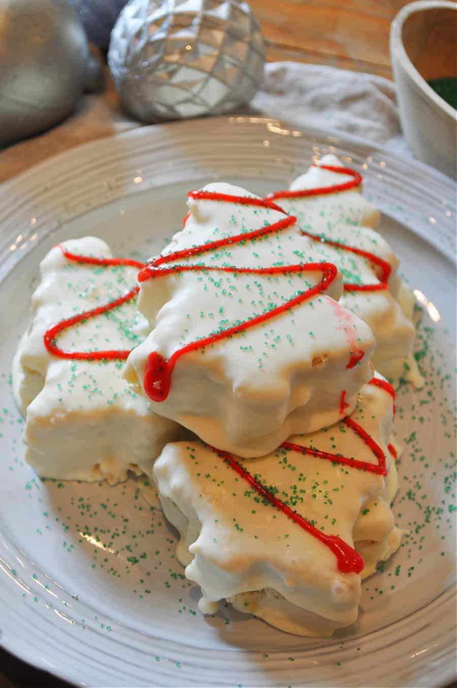 Copycat Vegan Little Debbie Christmas Tree Cakes