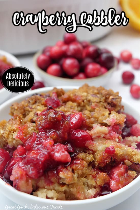 Cranberry Cobbler With Brown Sugar Pecan Crust