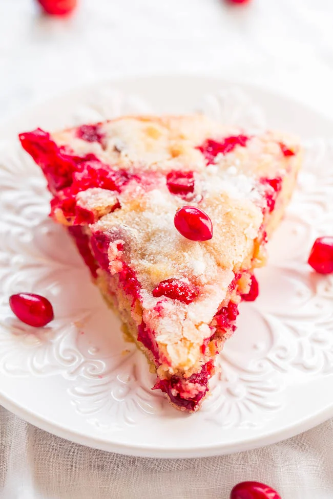 Crustless Cranberry Pie